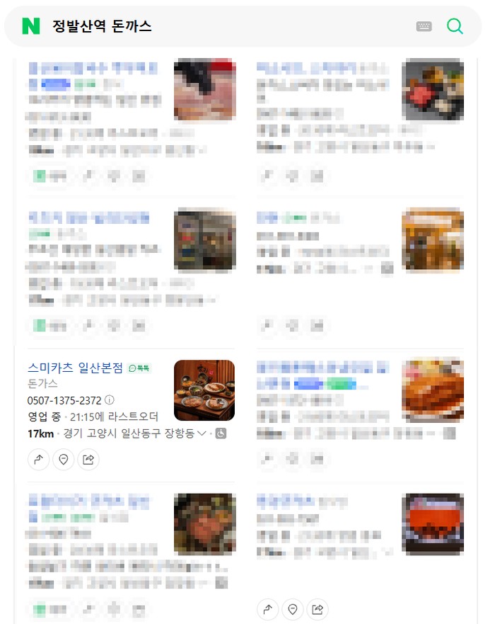 정발산역 돈까스 검색 결과